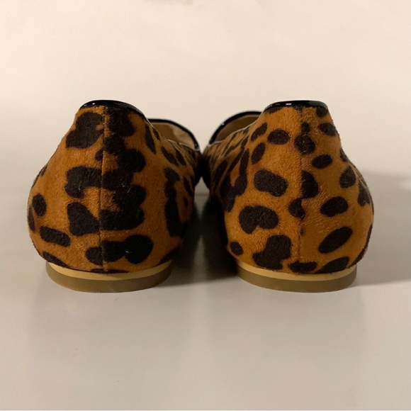 NEW Leopard Print Flocked Flats Ladies Size 10 - Picture 4 of 6
